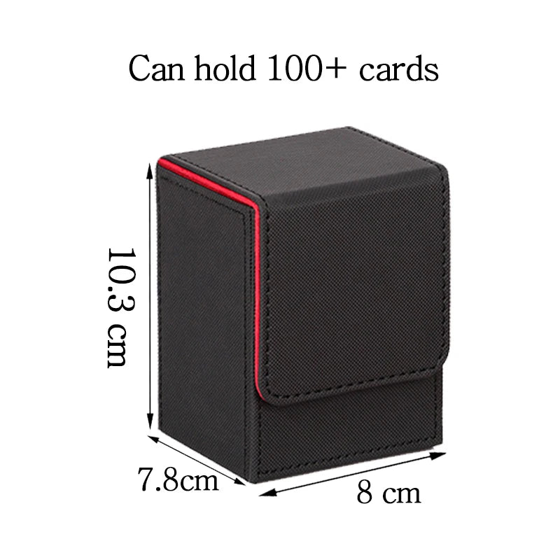 Trading Card Deck Box – Fits 100+ Pokémon TCG Cards | Large Organizer Storage Case with Protective Lid