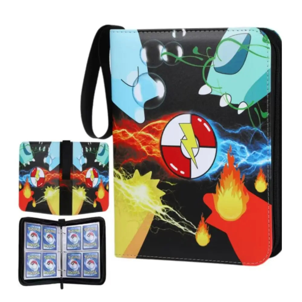 Pokémon Trading Card Holder | 400-Slot PU Binder with Sleeves & Zipper