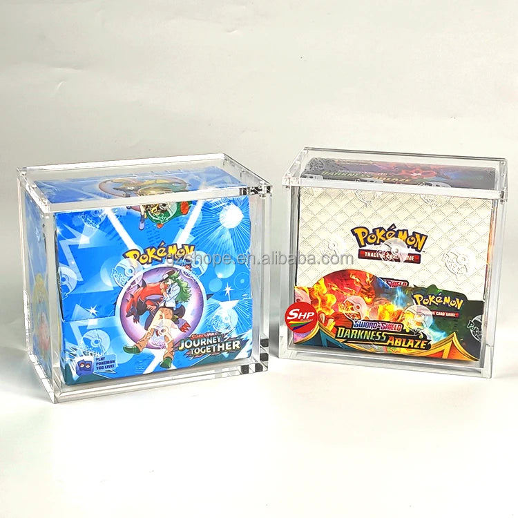 Acrylic Magnetic Lid Acrylic Case - English Pokemon Booster Box Display Acrylic Case