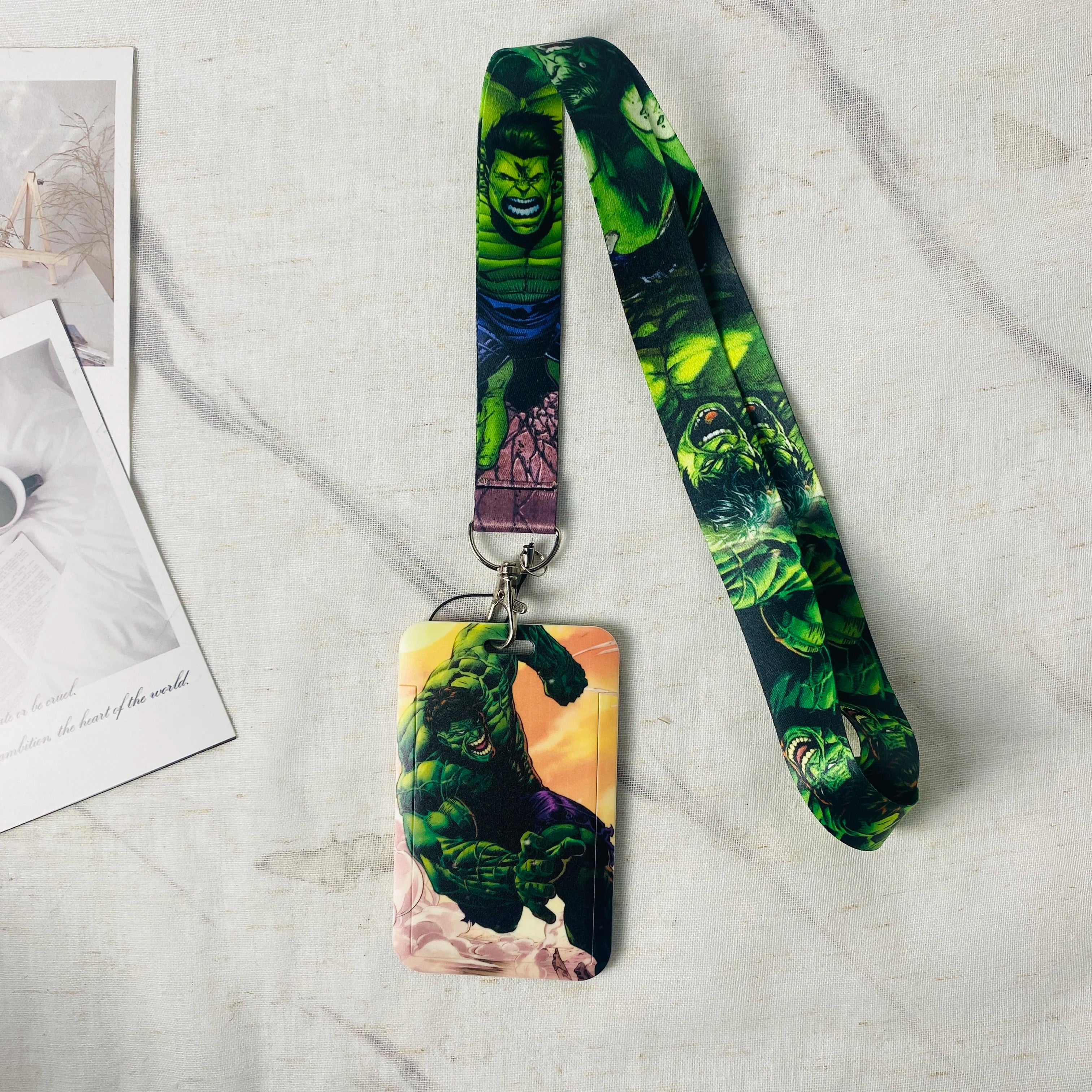 Anime Character Card Holder & Lanyard Keychain – ID, Credit & Bus Card Cover with Rope Strap – Perfect Gift for Fans & Cosplayers