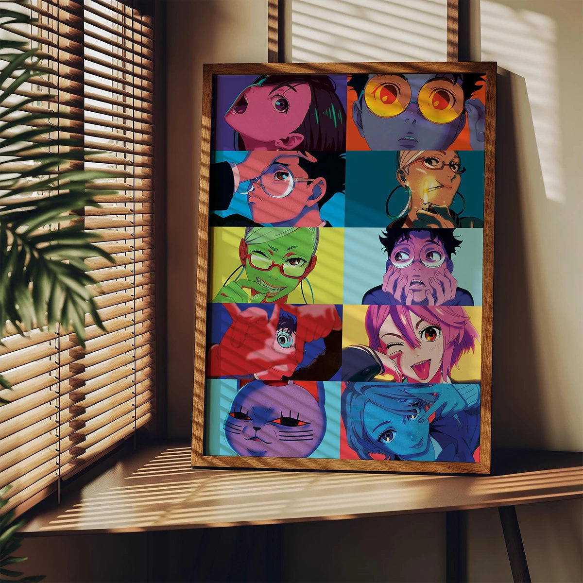 Dandadan Anime Wall Art Poster – Neon Aesthetic Canvas Print | Unframed Home Decor for Fans & Gifts