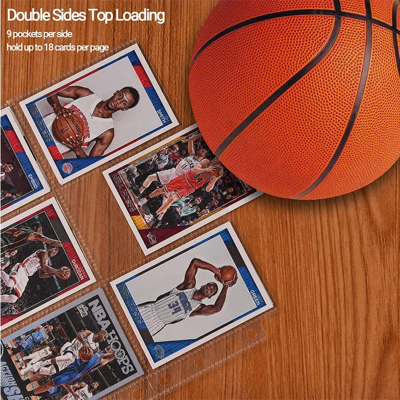 540-Pocket Trading Card Binder Sleeves – Double-Sided 9-Pocket Pages for Pokémon TCG, Baseball & Sports Cards