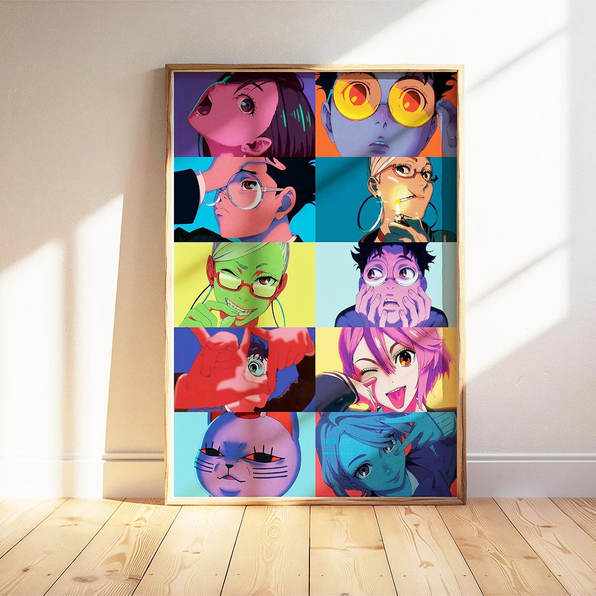 Dandadan Anime Wall Art Poster – Neon Aesthetic Canvas Print | Unframed Home Decor for Fans & Gifts