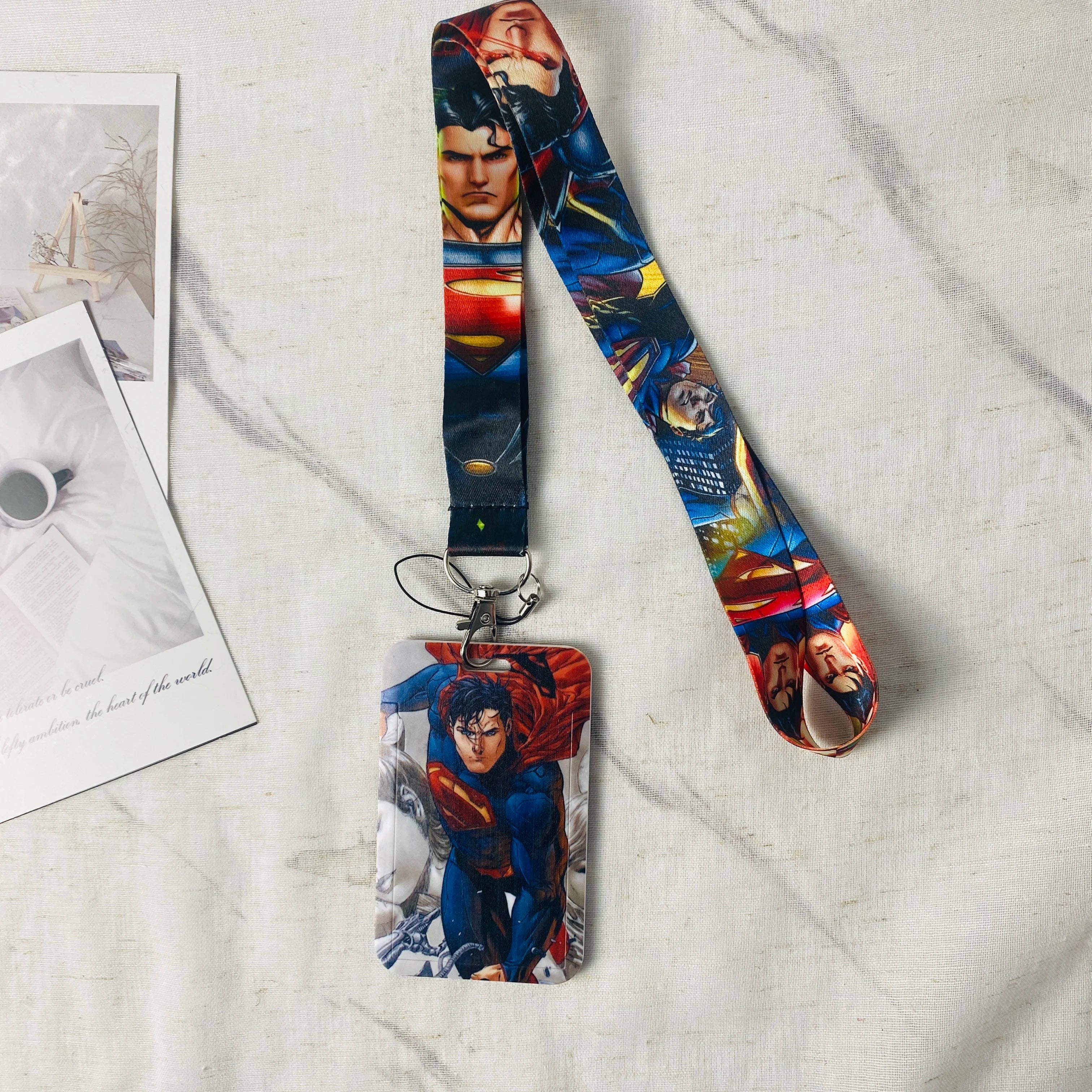Anime Character Card Holder & Lanyard Keychain – ID, Credit & Bus Card Cover with Rope Strap – Perfect Gift for Fans & Cosplayers