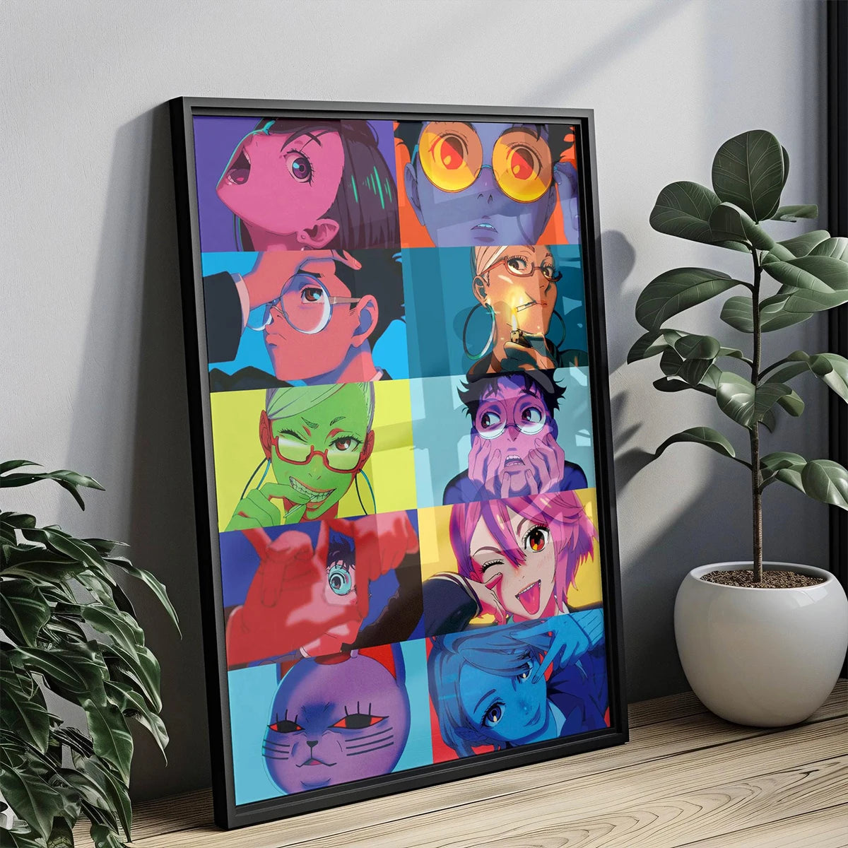 Dandadan Anime Wall Art Poster – Neon Aesthetic Canvas Print | Unframed Home Decor for Fans & Gifts