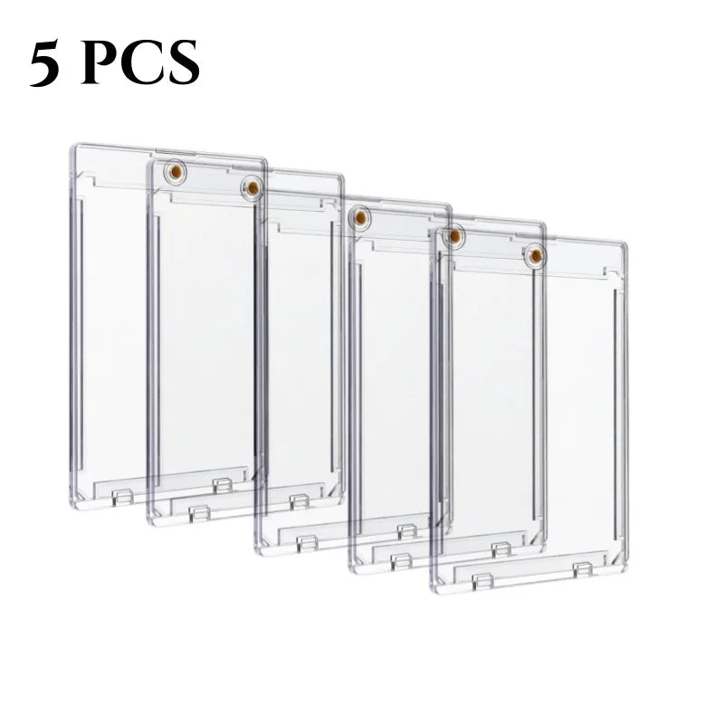 35PT Magnetic Card Holder – Hard Plastic Display Case for Pokémon TCG & Sports Cards | Standard Size Protector