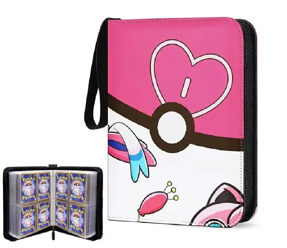Pokémon Trading Card Holder | 400-Slot PU Binder with Sleeves & Zipper