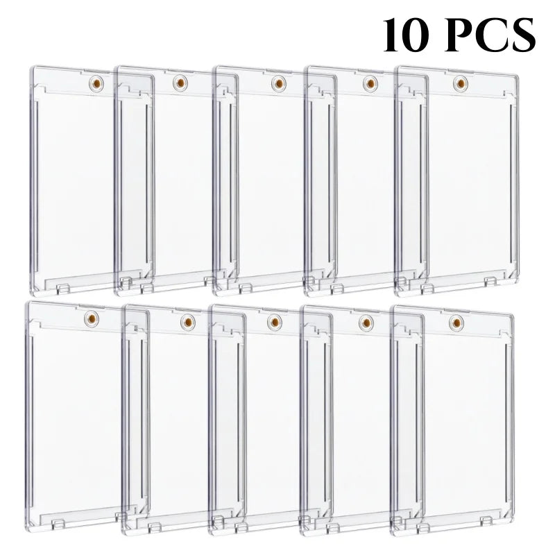 35PT Magnetic Card Holder – Hard Plastic Display Case for Pokémon TCG & Sports Cards | Standard Size Protector
