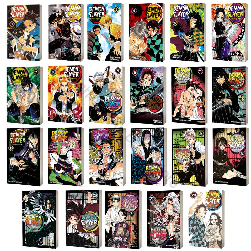 Demon Slayer Manga Volumes – Anime Yaiba Japanese Teen Fantasy & Mystery Comic Books | English Edition