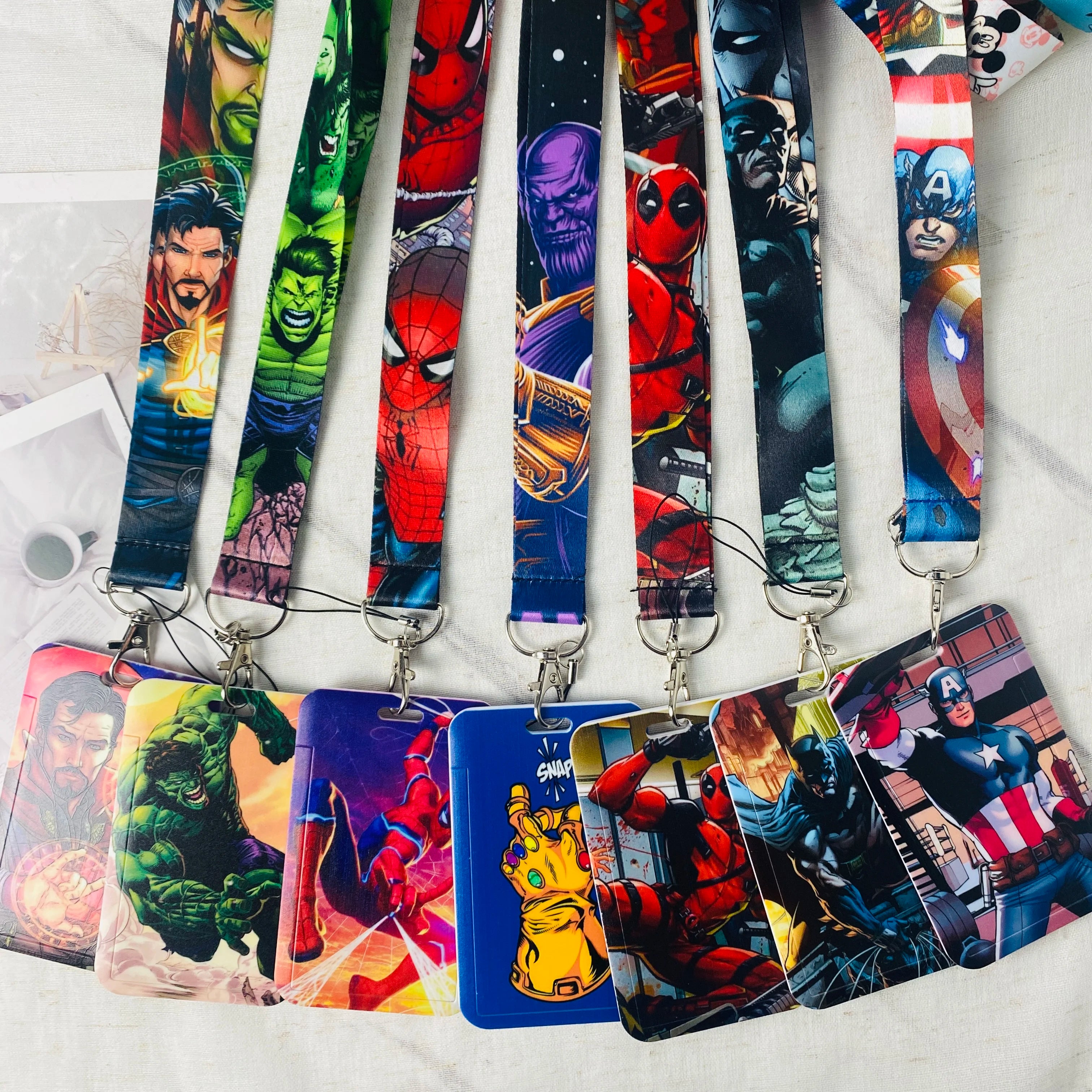 Anime Character Card Holder & Lanyard Keychain – ID, Credit & Bus Card Cover with Rope Strap – Perfect Gift for Fans & Cosplayers