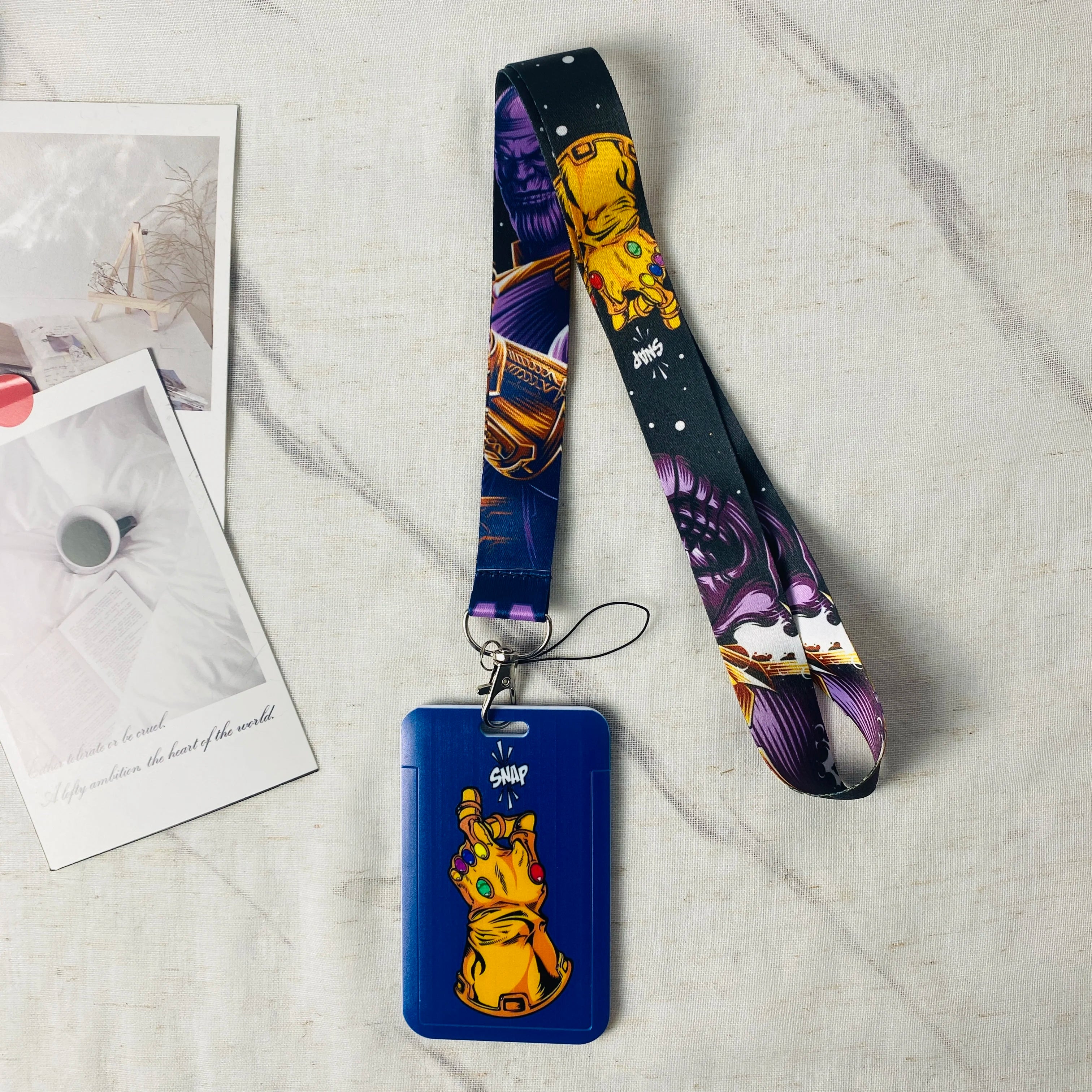 Anime Character Card Holder & Lanyard Keychain – ID, Credit & Bus Card Cover with Rope Strap – Perfect Gift for Fans & Cosplayers