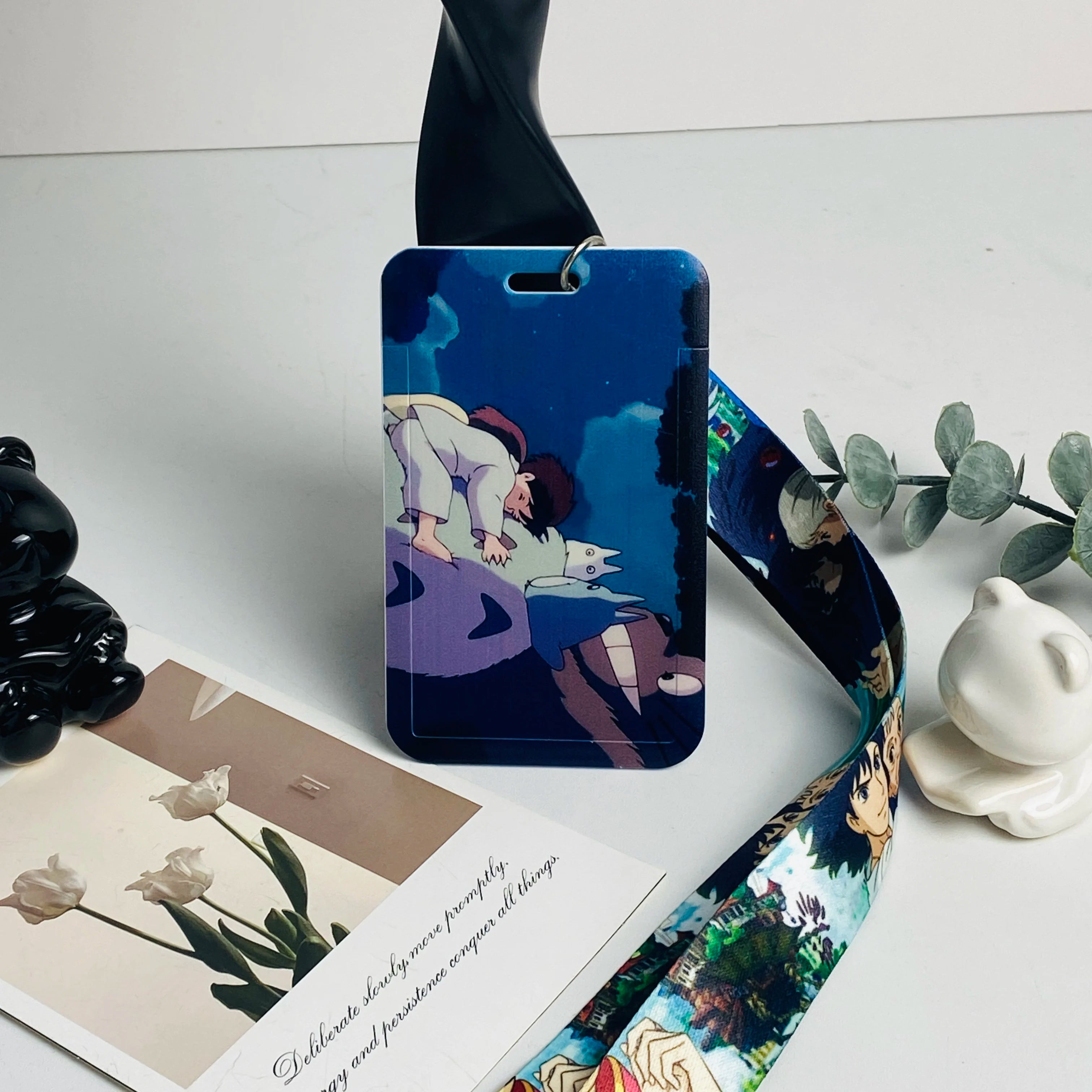 Anime Card Lanyard Keychain – ID Badge Holder & Neck Strap for Pokémon, TCG, Cosplay & Collectible Cards