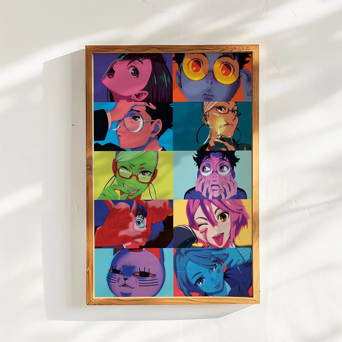 Dandadan Anime Wall Art Poster – Neon Aesthetic Canvas Print | Unframed Home Decor for Fans & Gifts