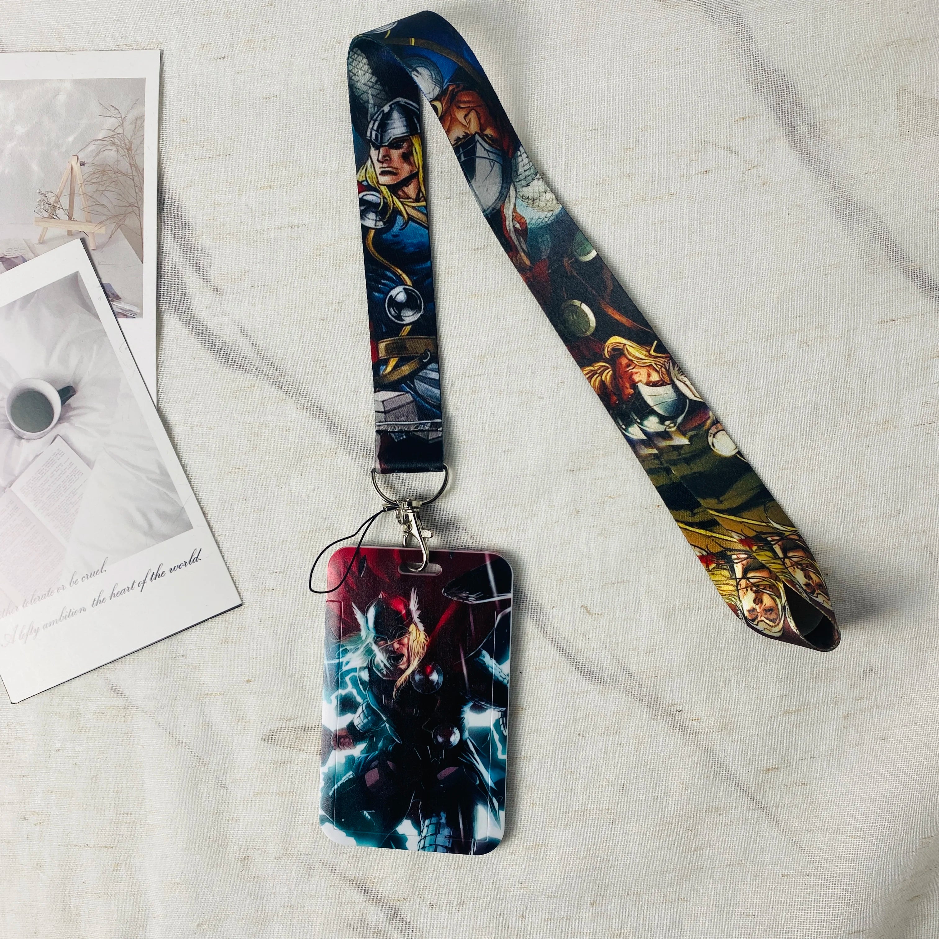 Anime Character Card Holder & Lanyard Keychain – ID, Credit & Bus Card Cover with Rope Strap – Perfect Gift for Fans & Cosplayers