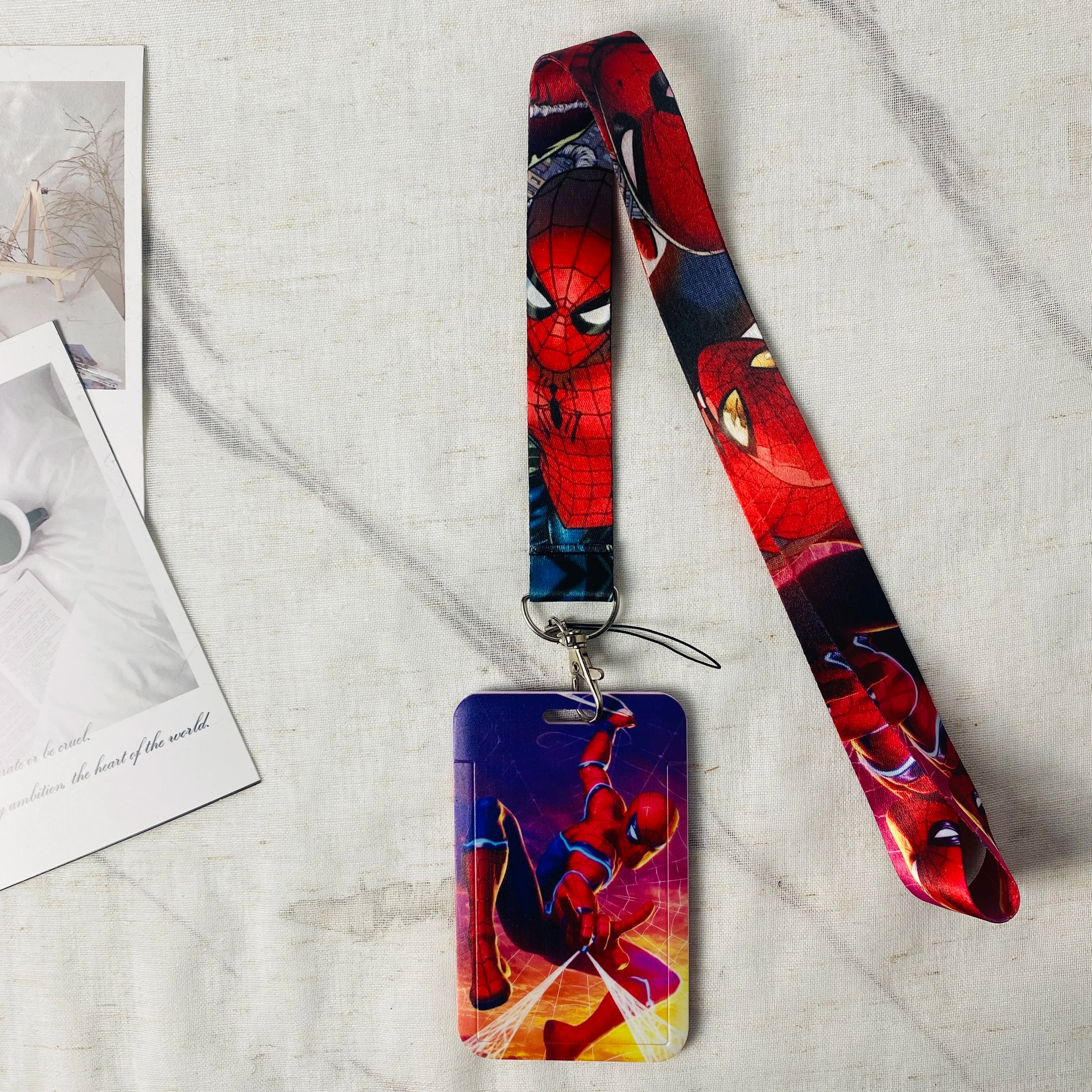 Anime Character Card Holder & Lanyard Keychain – ID, Credit & Bus Card Cover with Rope Strap – Perfect Gift for Fans & Cosplayers