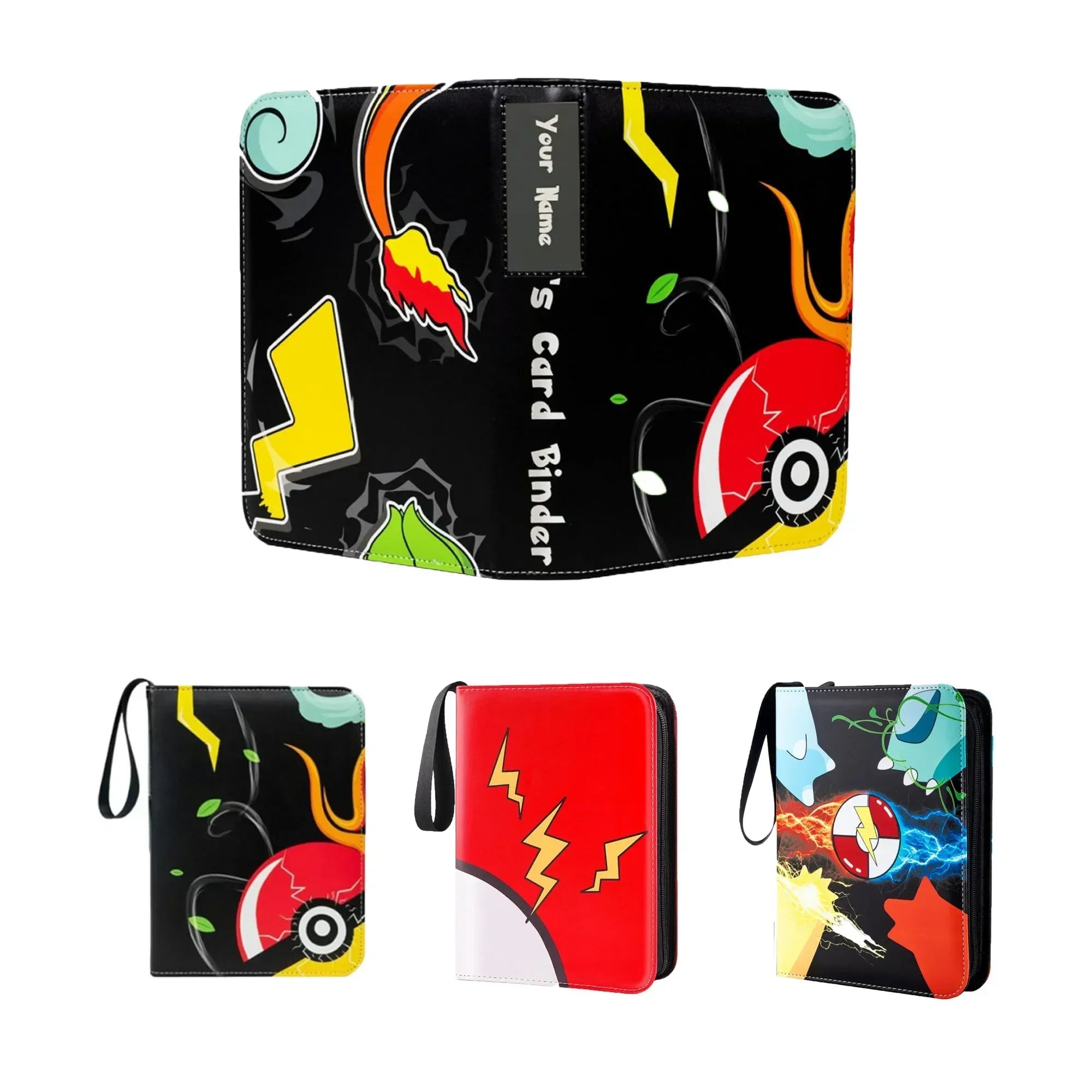 Pokémon Trading Card Binder | Custom Collection Book Holder with 50 Sleeves (400 Pockets)