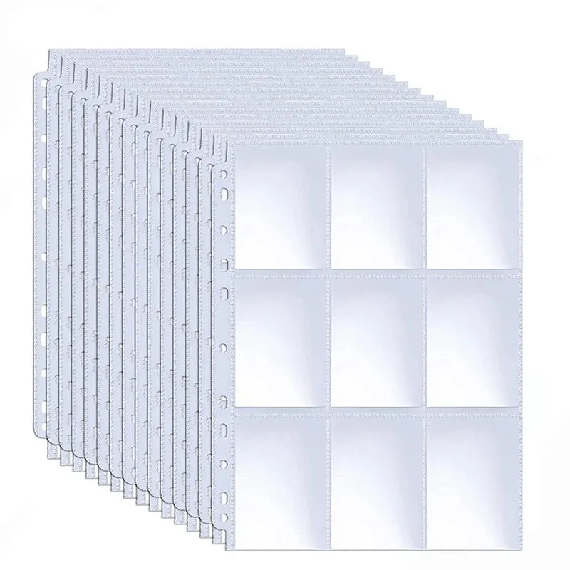 540-Pocket Trading Card Binder Sleeves – Double-Sided 9-Pocket Pages for Pokémon TCG, Baseball & Sports Cards