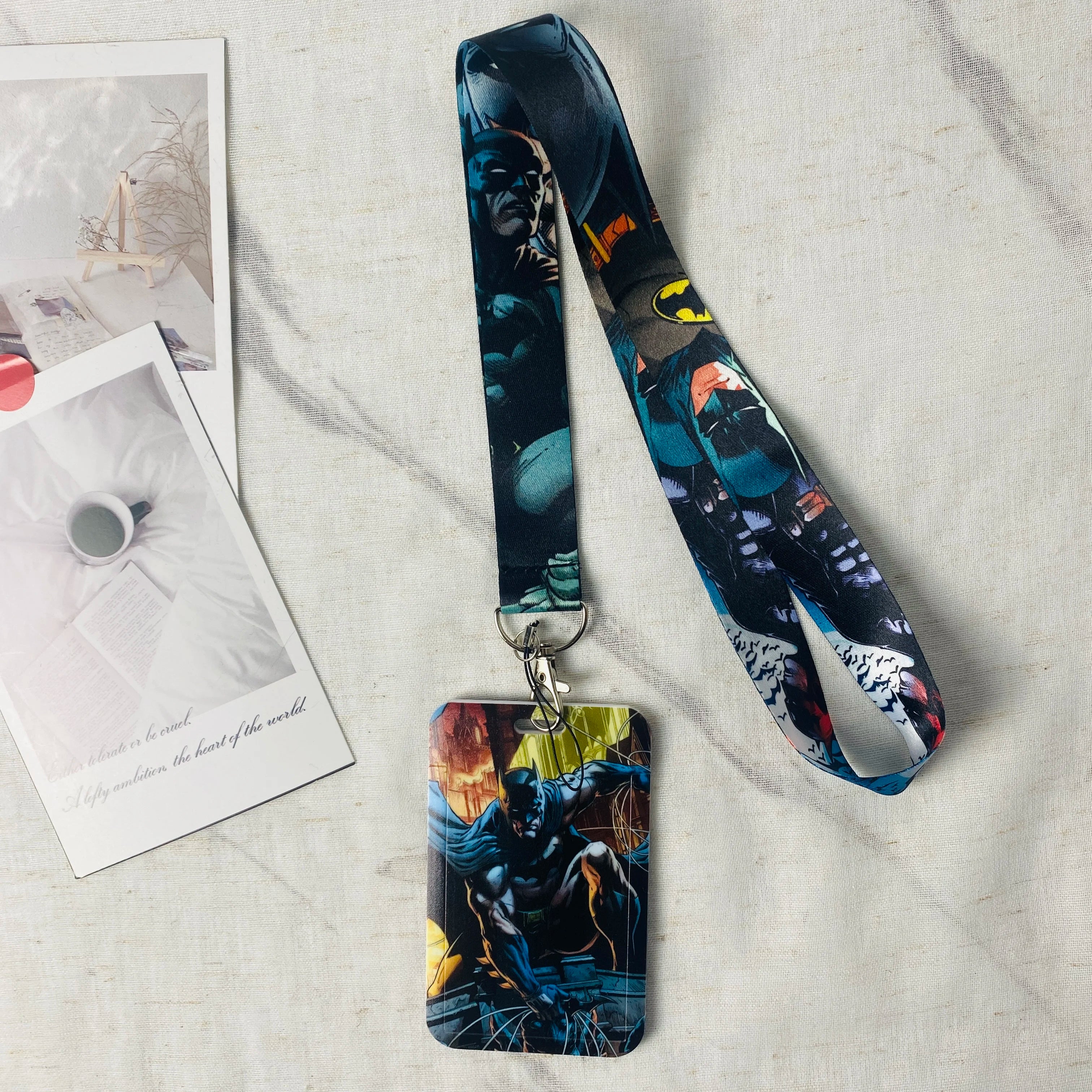 Anime Character Card Holder & Lanyard Keychain – ID, Credit & Bus Card Cover with Rope Strap – Perfect Gift for Fans & Cosplayers