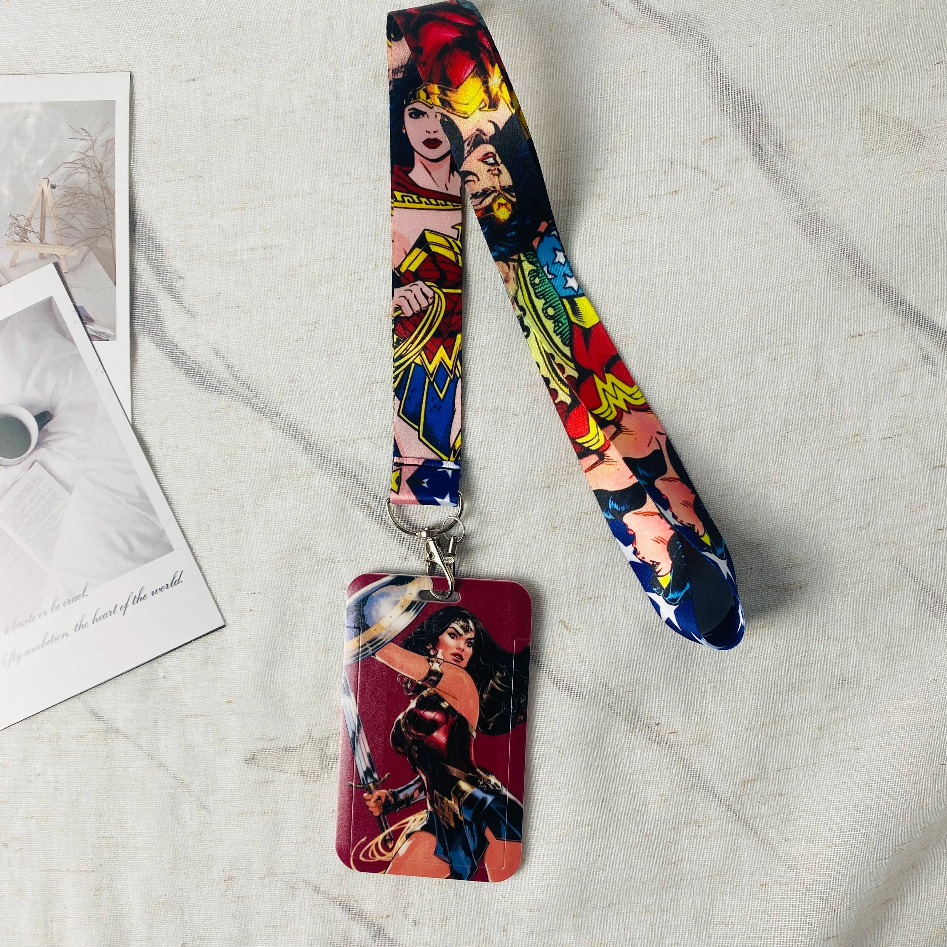Anime Character Card Holder & Lanyard Keychain – ID, Credit & Bus Card Cover with Rope Strap – Perfect Gift for Fans & Cosplayers