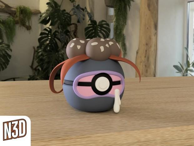 Oddish, Gloom and Vileplume display themed Pokeballs gift I 3D Printed pokeball Pokémon collectibles decor