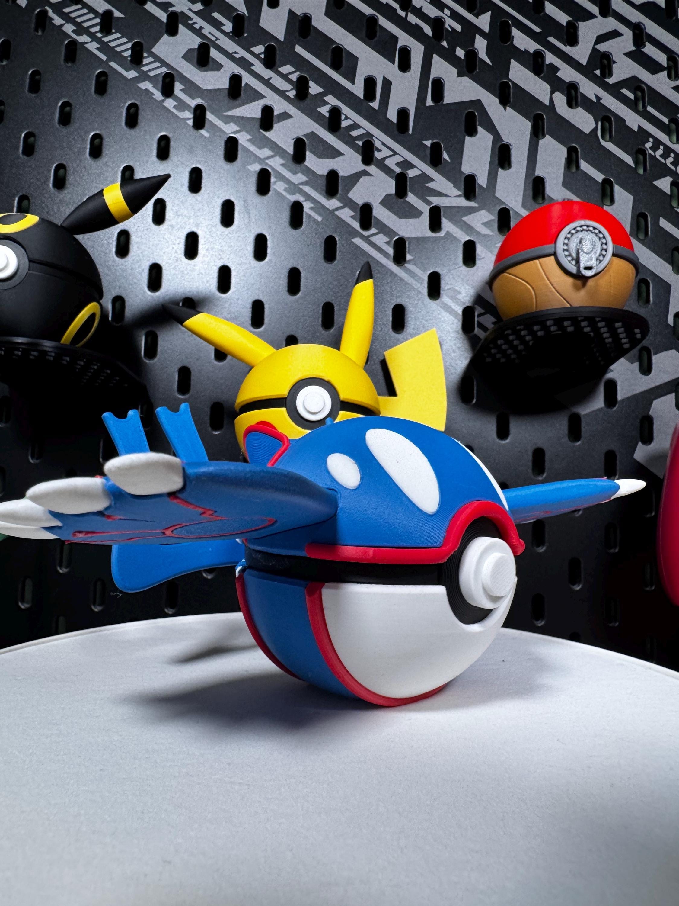 Groudon, Kyogre, and Rayquaza themed Pokeballs Bundle - Pokémon Collectibles