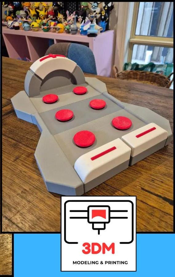 Poké Ball Stand  Healing & Charging Station  3D Printed Pokémon Display by 3DM