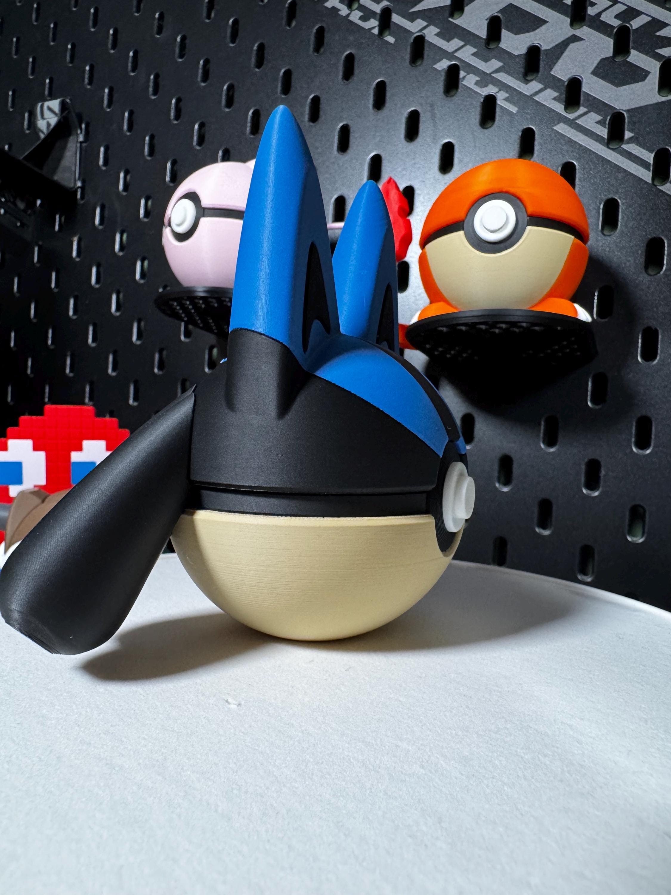 Lucario Themed Pokeball | 3D Printed Pokémon Collectibles