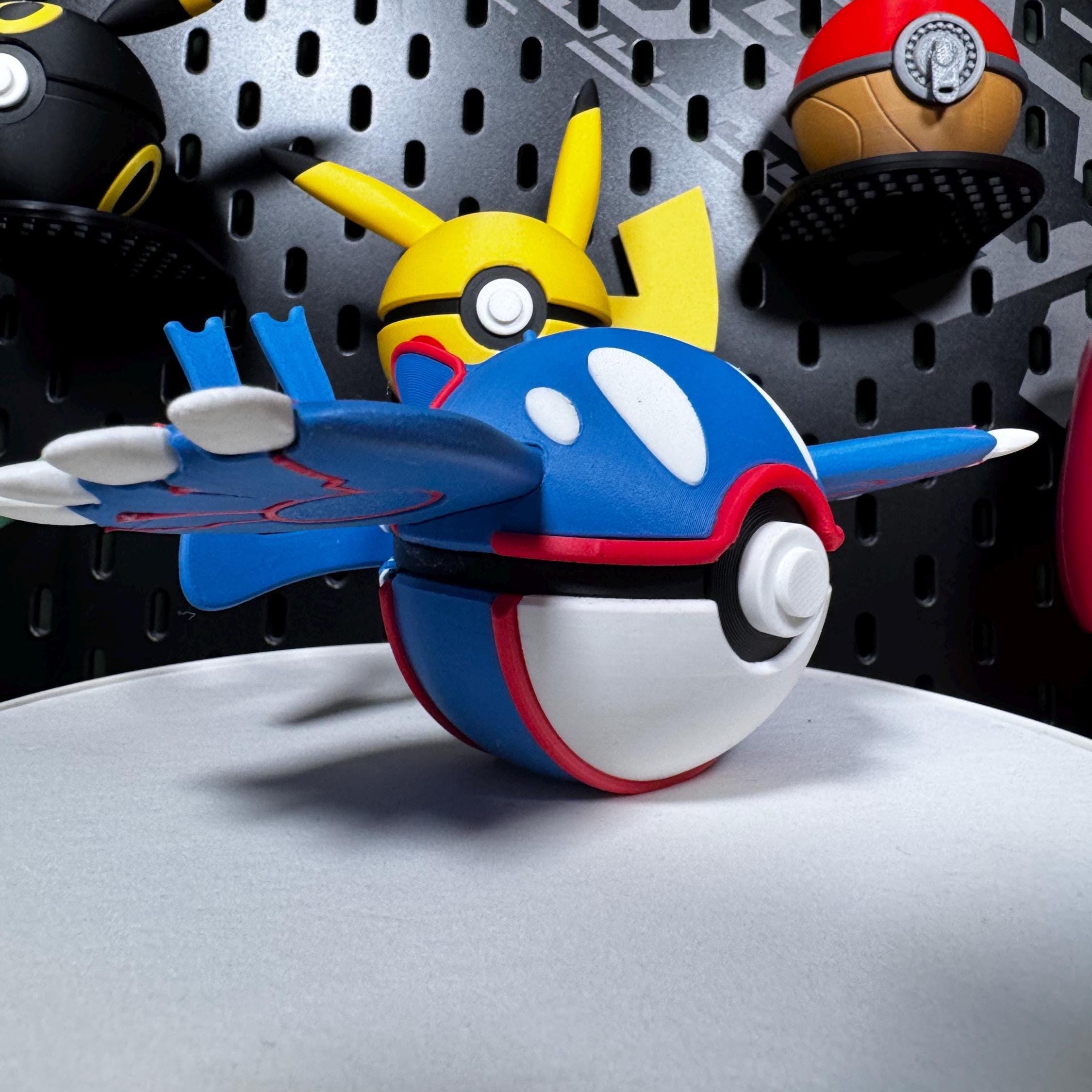 Kyogre Pokéball | 3D Printed Pokémon Collectibles