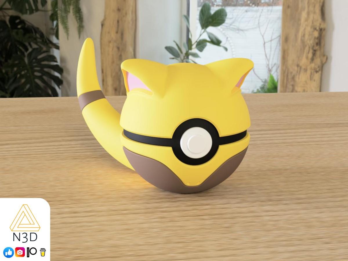 Abra, Kadabra, Alakazam pokemon gift for him/her themed pokeball display decor for room and desk decor for anime fan pokemon fan