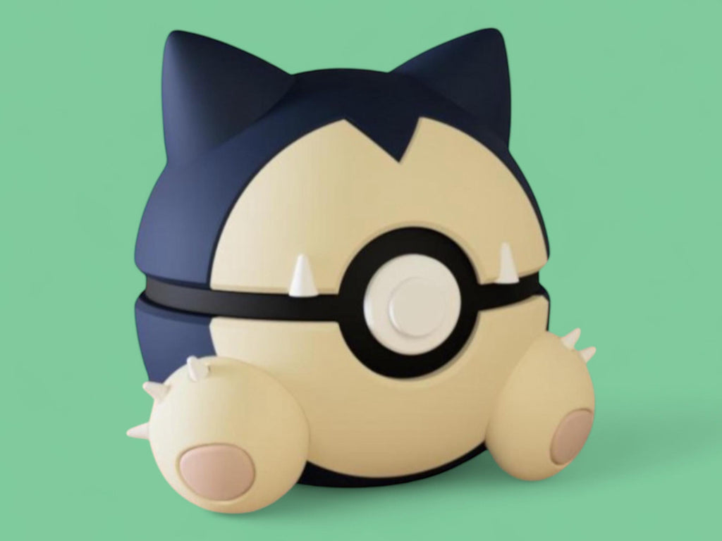 Snorlax Pokemon Display gift  Themed pokeball Desk display or Shelf Decor  pokemon Collection Accessory  Gaming Gift for Pokémon Fans