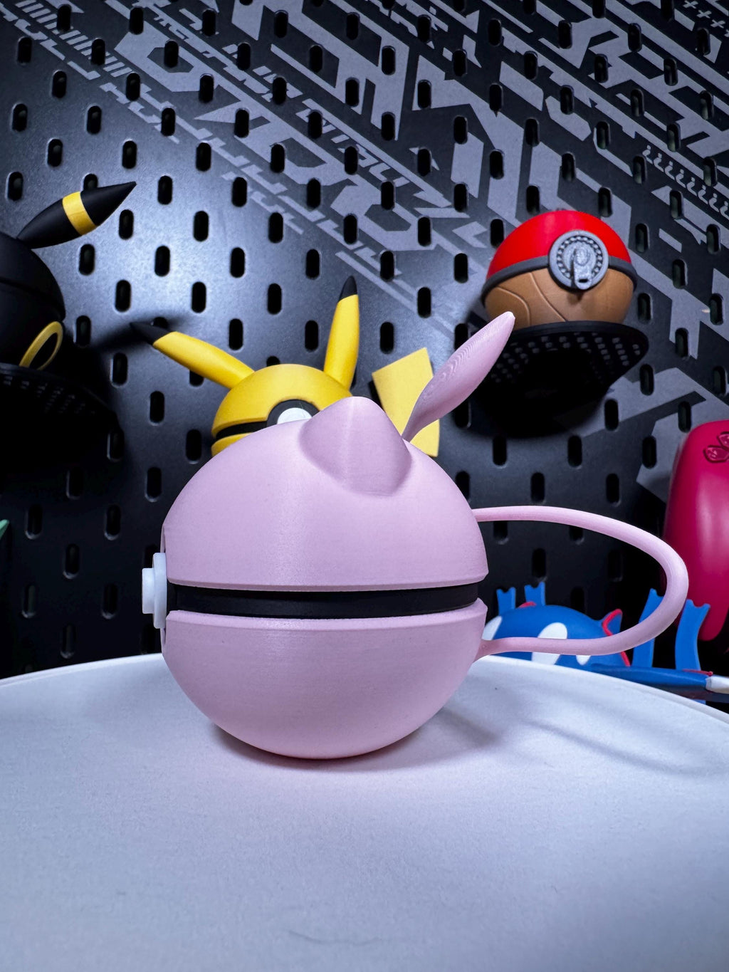 Mew Poké Ball  3D Printed Pokémon Collectible | Psychic Type Fan Gift | Pokeball Anime Display