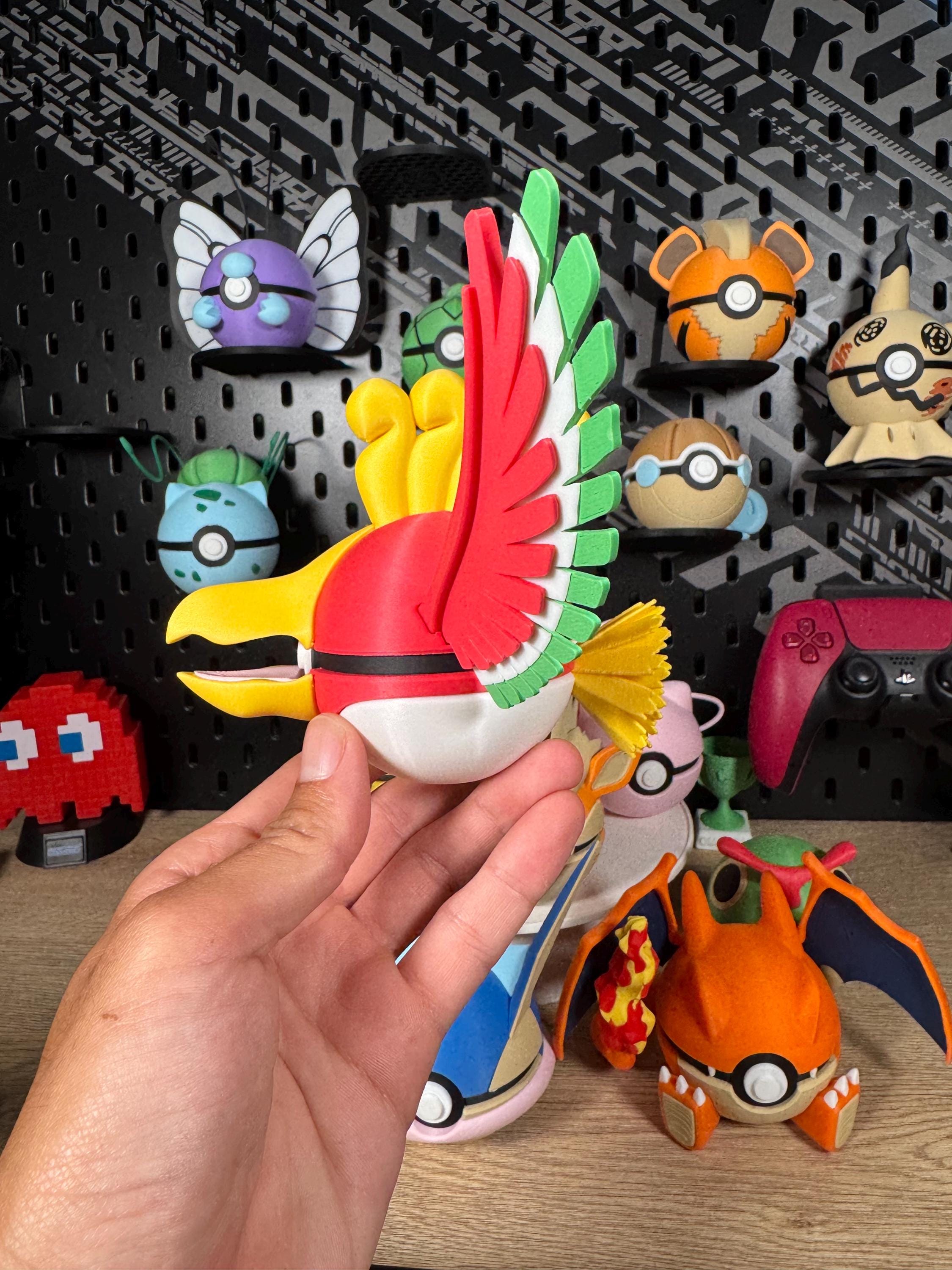 Ho-Oh Themed Poké Ball | Legendary Pokémon 3D Printed Collectible Display