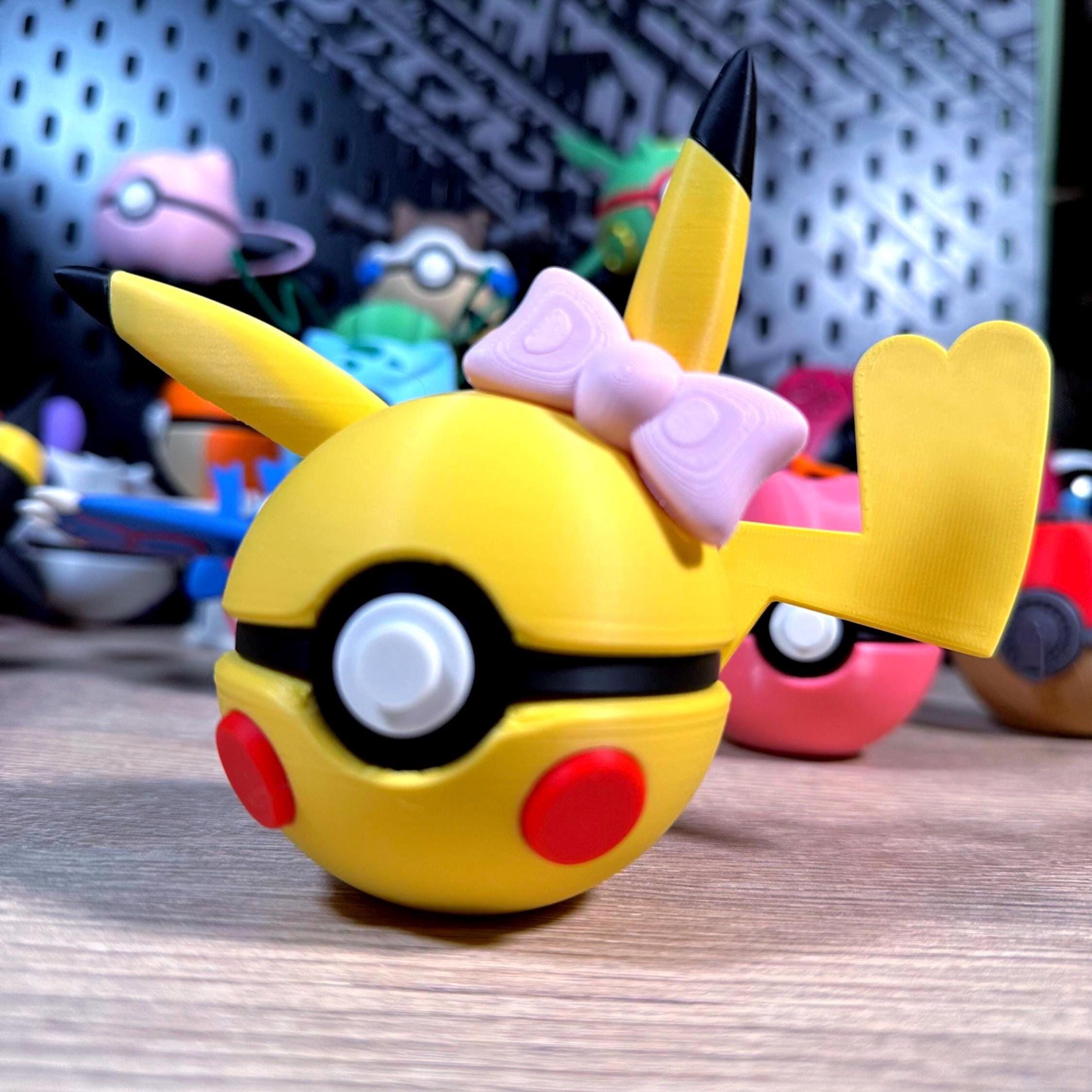 Kanto Starter Poké Balls | Charmander, Squirtle & Bulbasaur 3D Printed Pokémon Collectibles