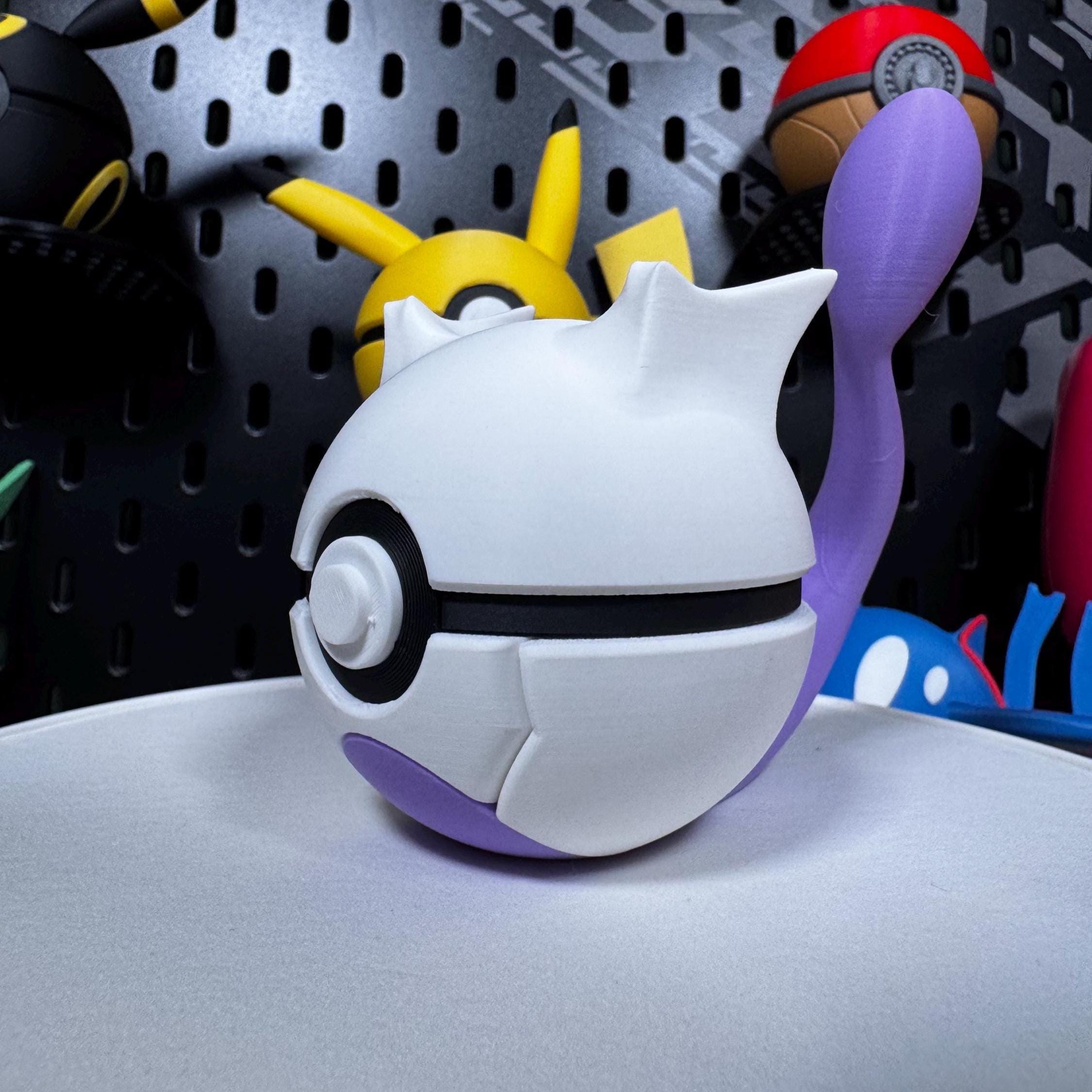 Mewtwo Themed Poké Ball | 3D Printed Pokémon Collectible