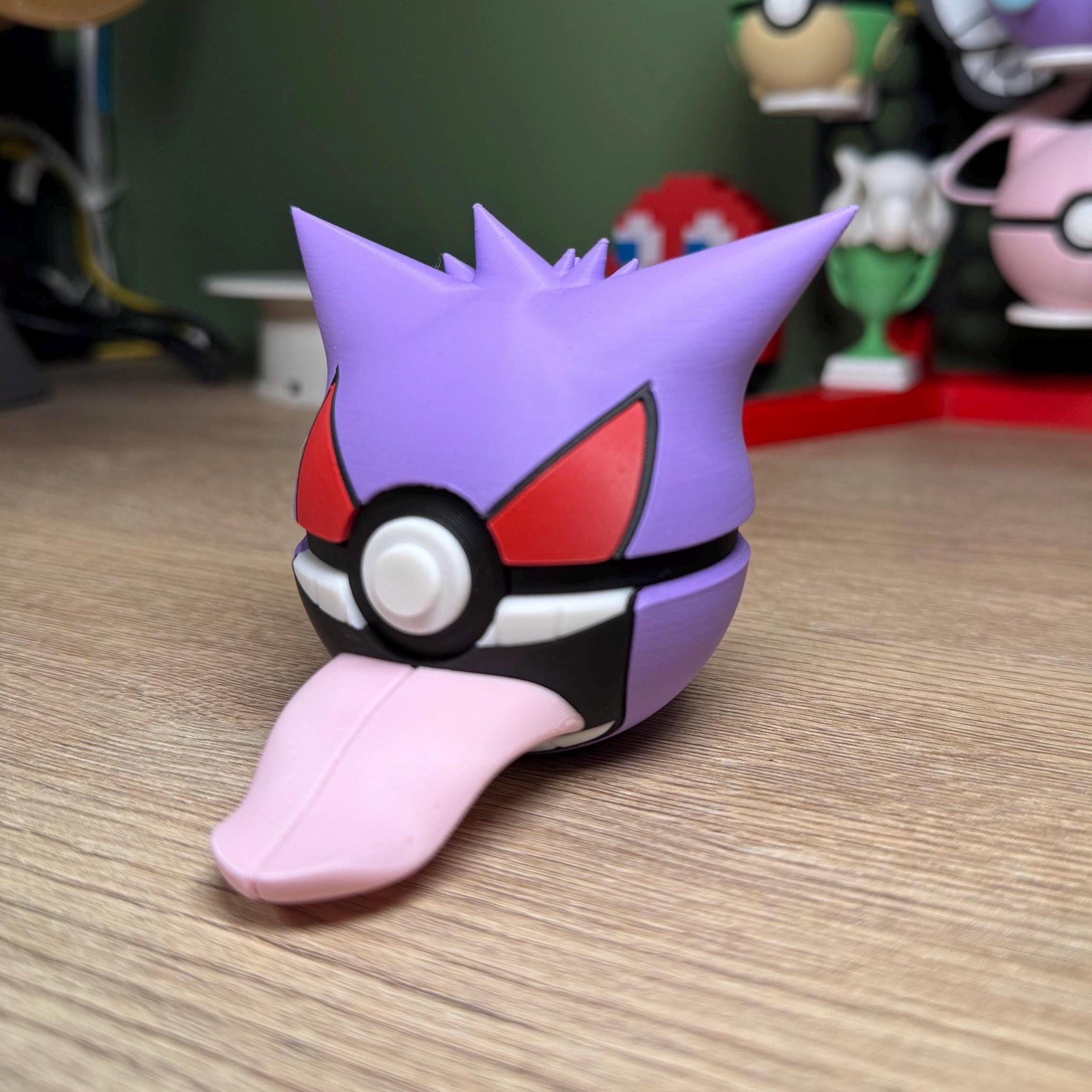 Gengar Themed Poké Ball | 3D Printed Pokémon Collectible | Ghost-Type Poké Ball
