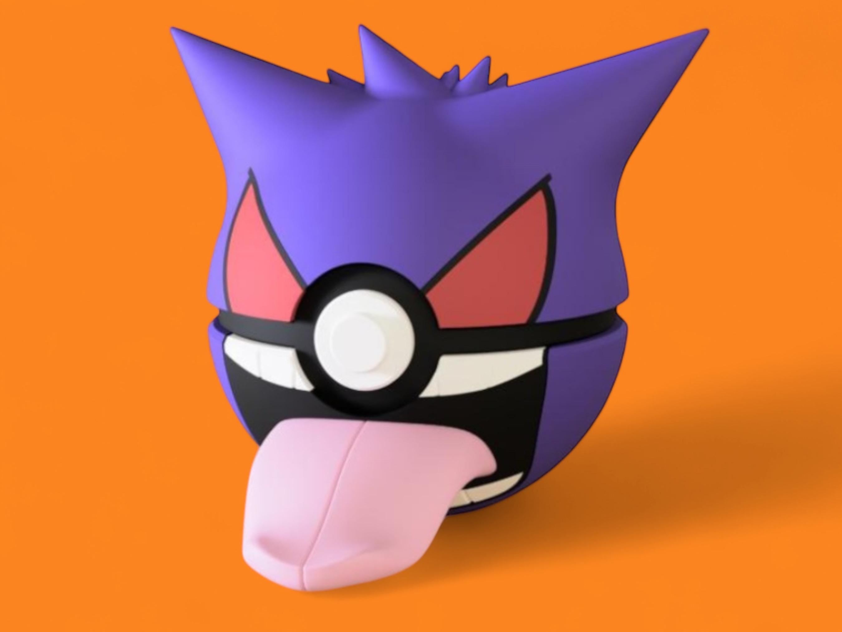 Gengar Themed Poké Ball | 3D Printed Pokémon Collectible | Ghost-Type Poké Ball