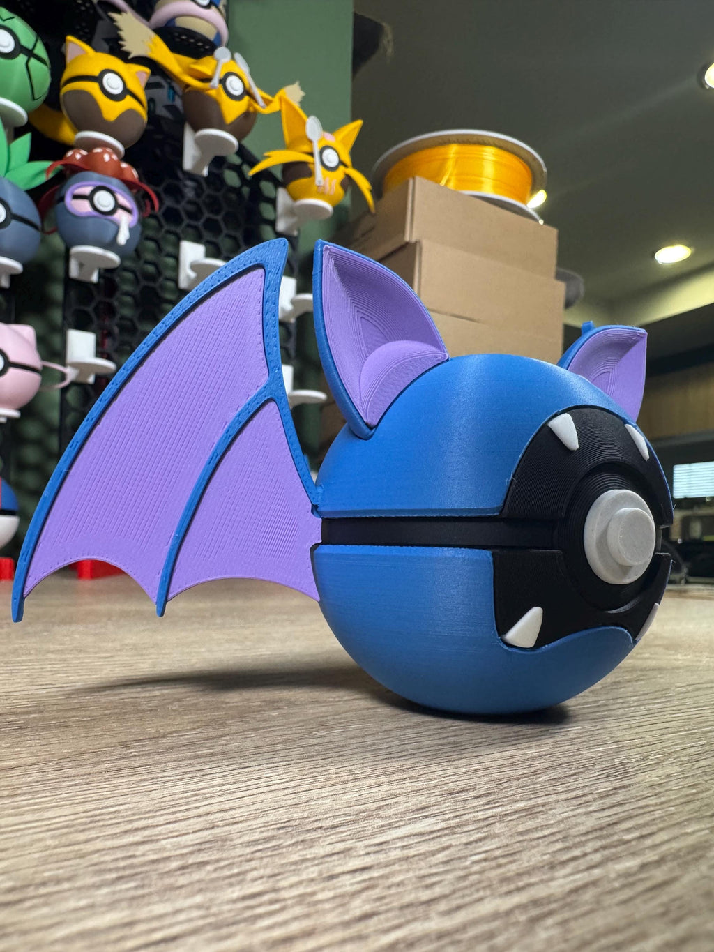 Themed pokeball Zubat Pokemon  3D Printed Pokemon Collectible for Pokémon Fans