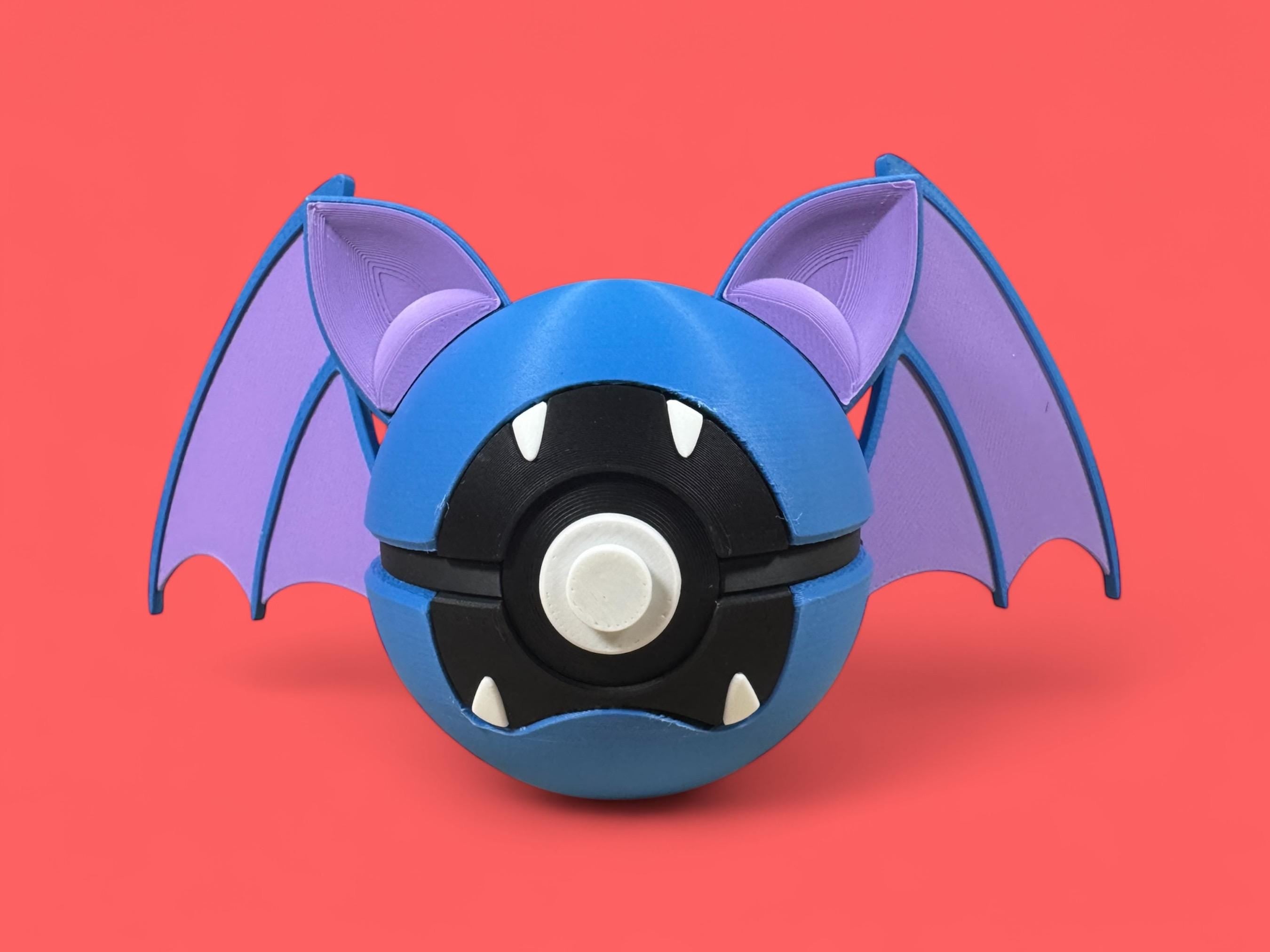 Themed pokeball Zubat Pokemon  3D Printed Pokemon Collectible for Pokémon Fans