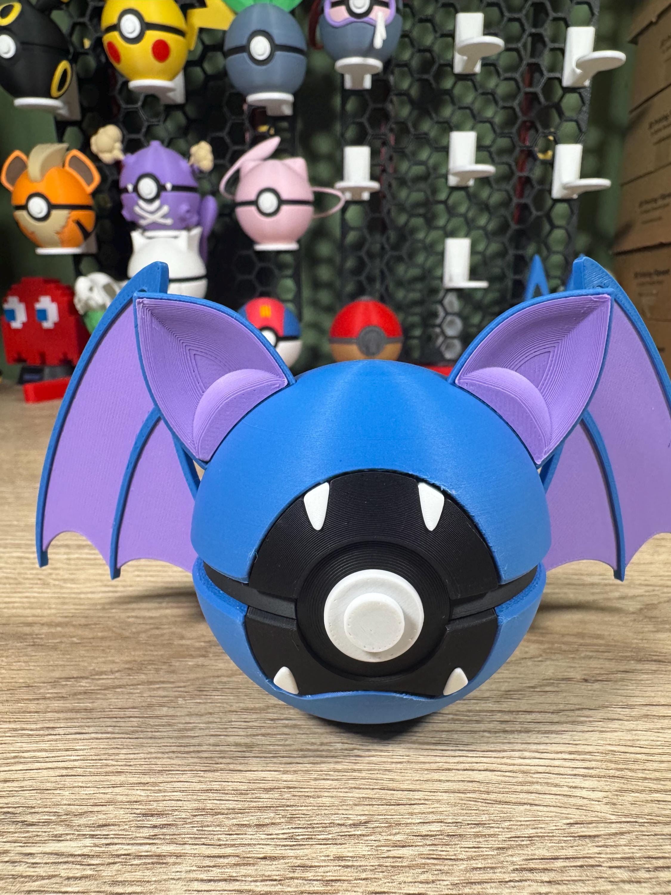 Themed pokeball Zubat Pokemon  3D Printed Pokemon Collectible for Pokémon Fans